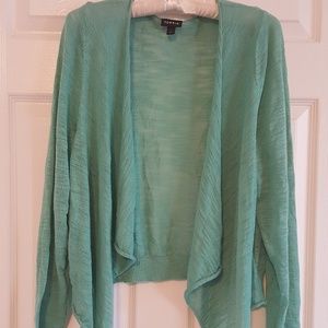 Teal Lightweight Open Cardigan